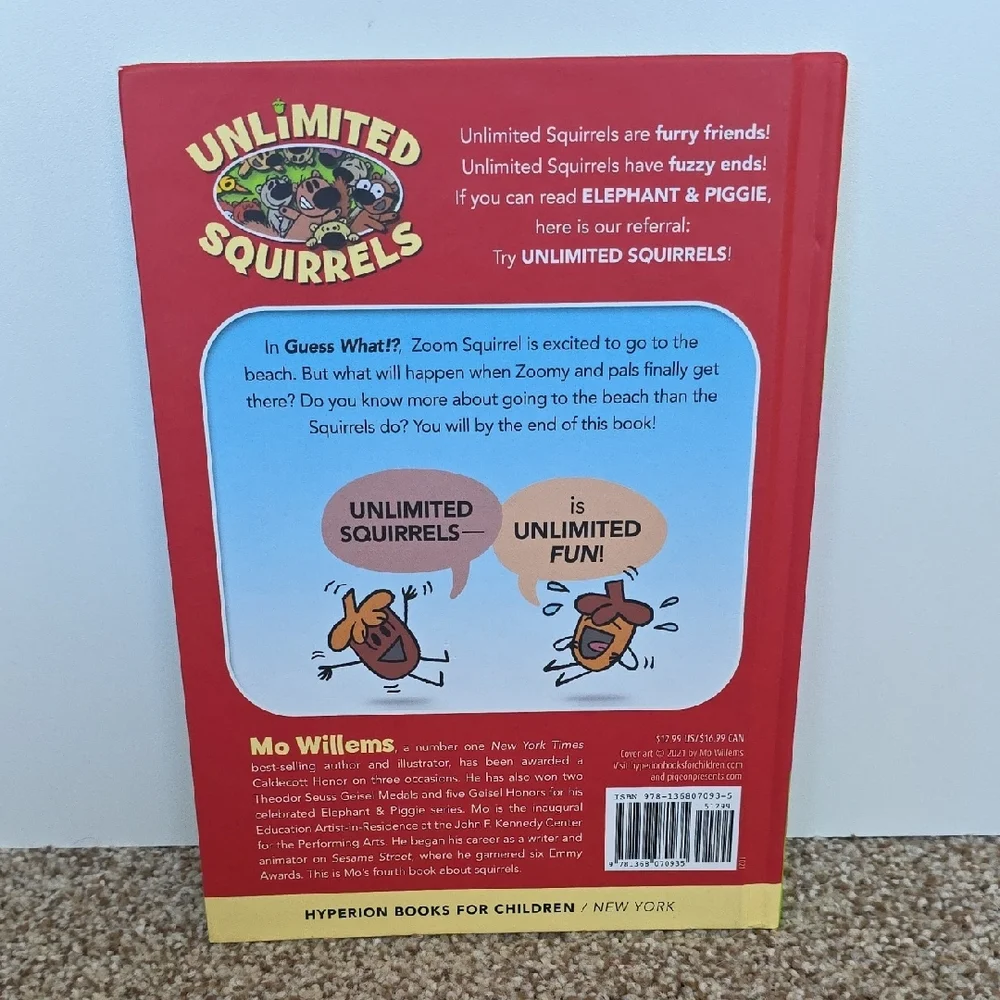 Mo Willems Children's Book Set - Elephant & Piggy And Unlimited Squirrels